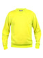 Felpa Clique Basic Giallo Fluo Girocollo