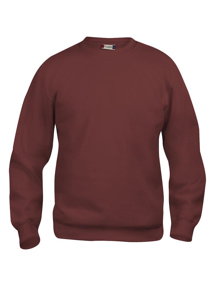 Felpa Clique Basic Bordeaux Girocollo