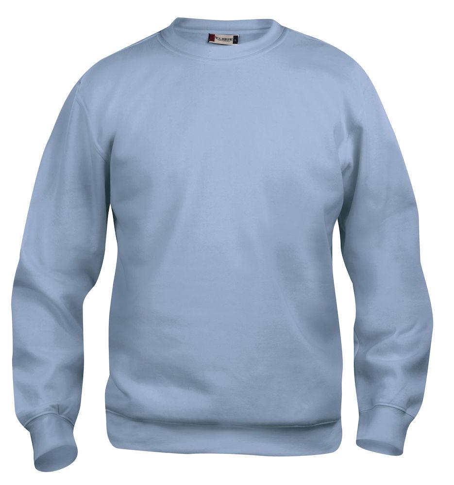 Felpa Clique Basic Azzurro Girocollo