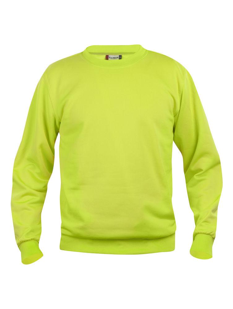 Felpa Clique Basic Lime Girocollo