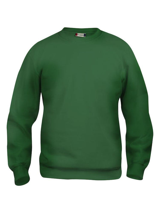 Felpa Clique Basic Verde Scuro Girocollo