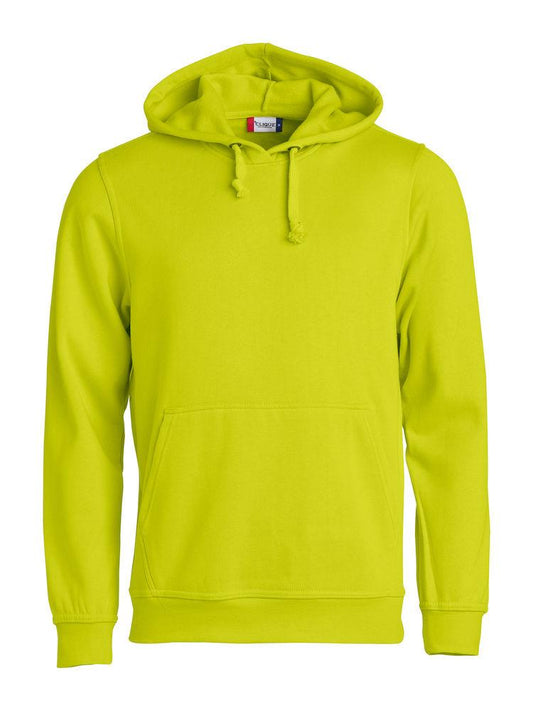 Felpa Clique Basic Lime con Cappuccio Tascone a Marsupio