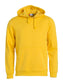 Felpa Clique Basic Giallo con Cappuccio Tascone a Marsupio Taglie Forti