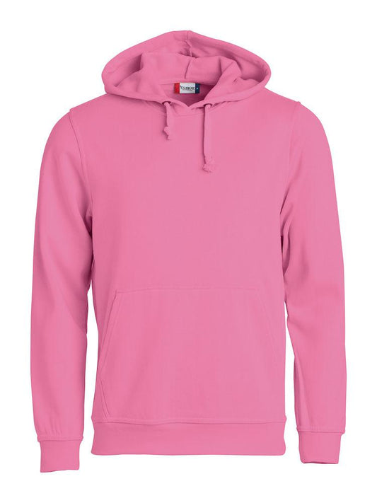 Felpa Clique Basic Rosa con Cappuccio Tascone a Marsupio Taglie Forti