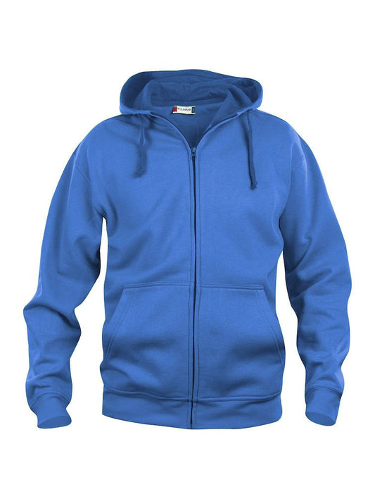 Felpa Clique Basic Royal Zip/Cappuccio Uomo 280 grammi