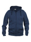 Felpa Clique Basic Blu Navy Zip/Cappuccio Uomo 280 grammi Taglie Forti