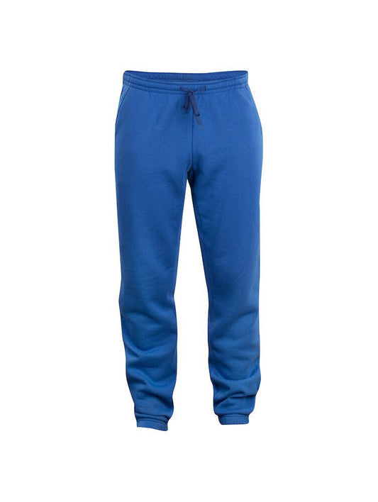 Pantaloni Felpa Basic Royal Azzurro Pantaloni Sportivi Tempo Libero Taglie Forti