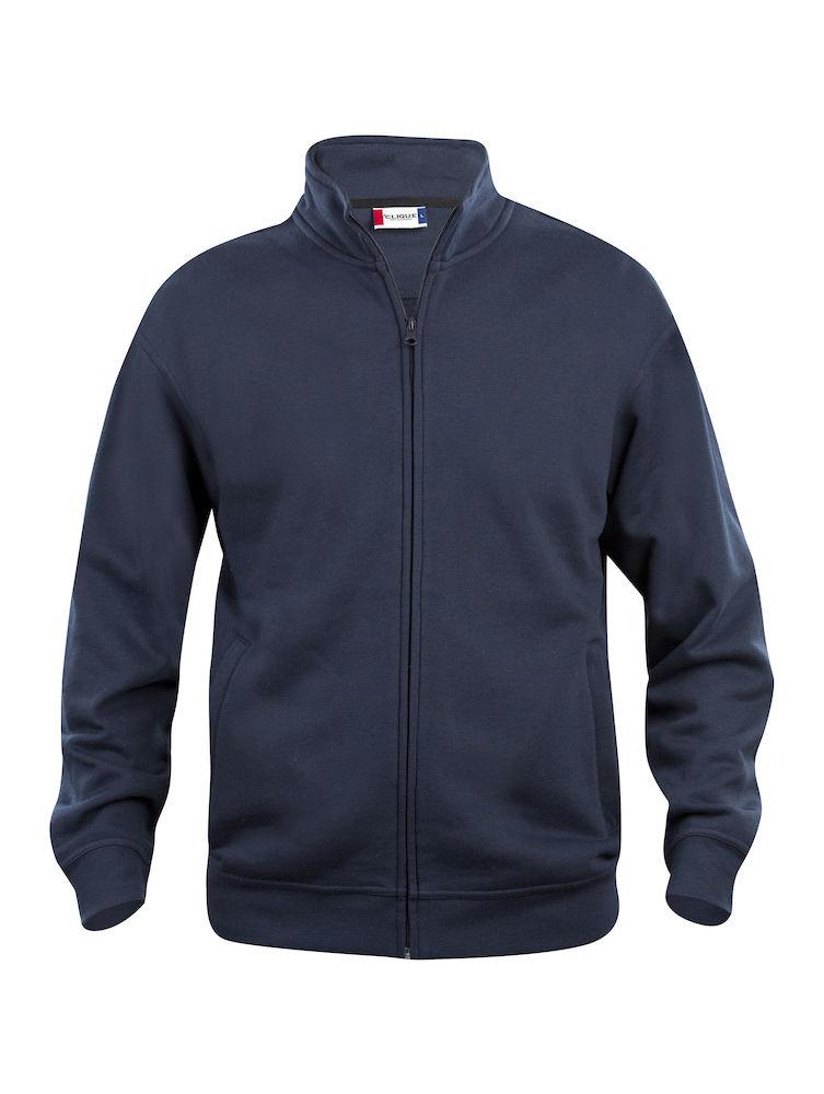 Felpa Basic Cardigan Blu Giacca in Felpa con Zip Intera e Tasche Uomo Taglie Forti