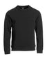 Felpa Classic Girocollo Nero Felpa Alta Grammatura con Taschino Nascosto Taglie Forti