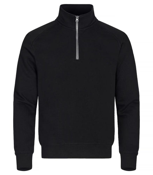 Felpa Classic Mezza Zip Nero