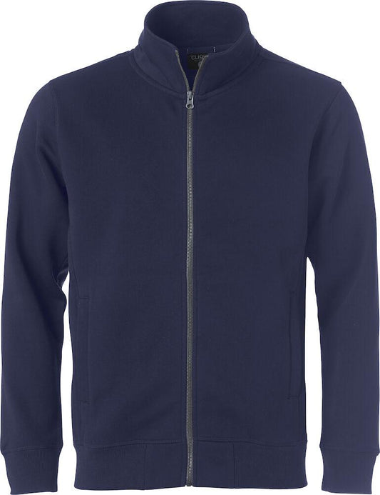 Felpa Clique Classic Cardigan Blu Zip Intera Uomo