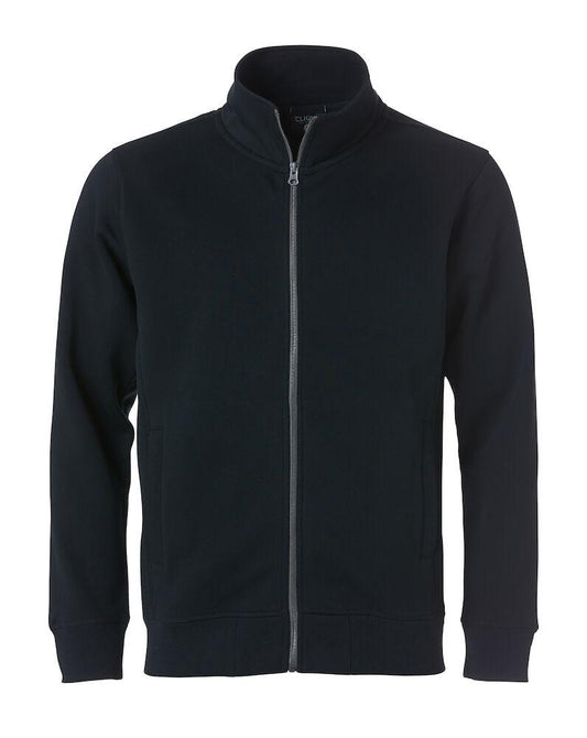 Felpa Clique Classic Cardigan Nero Zip Intera Uomo