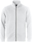 Felpa Clique Classic Cardigan Bianco Zip Intera Uomo Taglie Forti