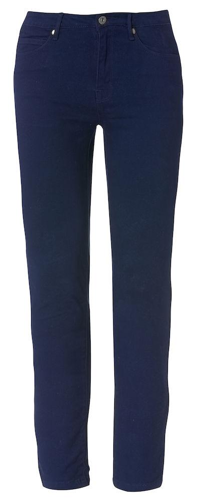 Pantalone Donna Blu 5 Tasche Pantalone Chino Elasticizzato Taglie Forti