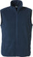 Gilet Pile Clique Basic Blu Navy con Tasche Taglie Forti Smanicato in Pile Antivento