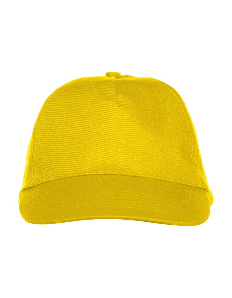 Cappellino Texas Giallo Cappellino 5 Pannelli Chiusura Velcro