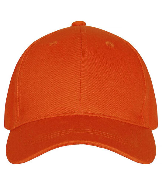 Cappellino Classic Arancio Cappellino con Visera 6 Pannelli Chiusura con Velcro Peso Medio
