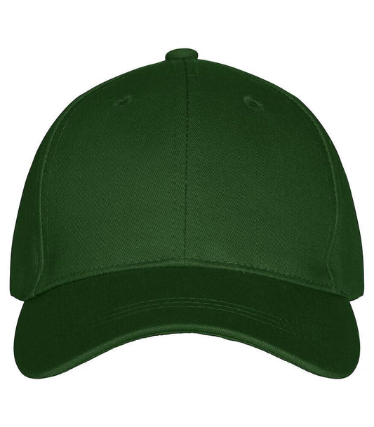 Cappellino Classic Verde Scuro Cappellino con Visera 6 Pannelli Chiusura con Velcro Peso Medio
