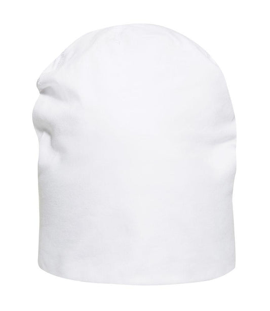Cuffia Saco Bianco Cappellino Elasticizzato in Cotone