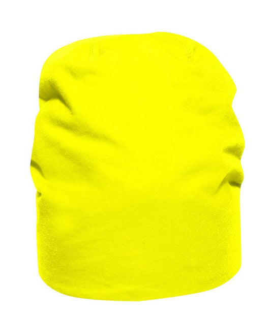 Cuffia Saco Giallo Fluo Alta Visibilità Cappellino Elasticizzato in Cotone