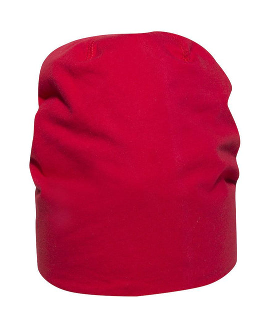Cuffia Saco Rosso Cappellino Elasticizzato in Cotone