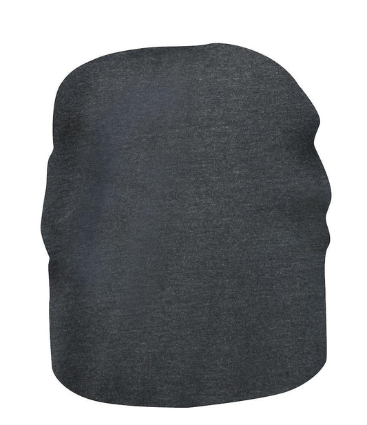 Cuffia Saco grigio Antracite Melange Cappellino Elasticizzato in Cotone