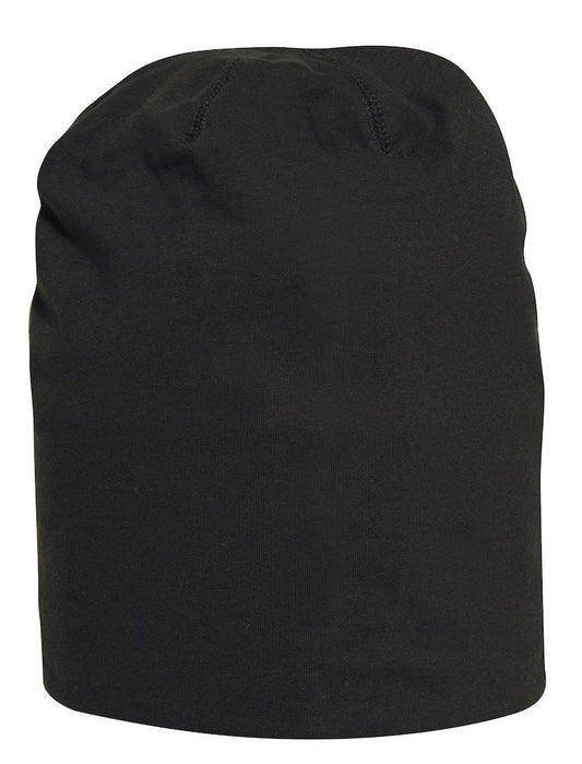 Cuffia Saco Nero Cappellino Elasticizzato in Cotone