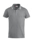Polo Amarillo Grigio Melange Polo Manica Corta con Profili Bianco