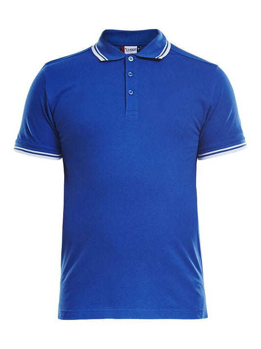 Polo Amarillo Royal Polo Manica Corta con Profili Bianco Taglie Forti