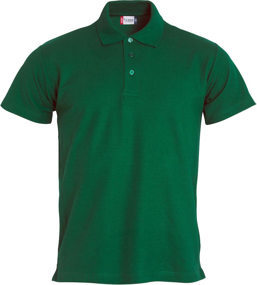 Basic Polo Verde Bottiglia Polo Manica Corta