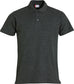 Basic Polo Antracite Melange Polo Manica Corta