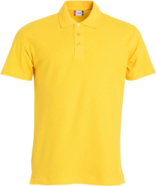 Basic Polo Giallo Polo Manica Corta Taglie Forti