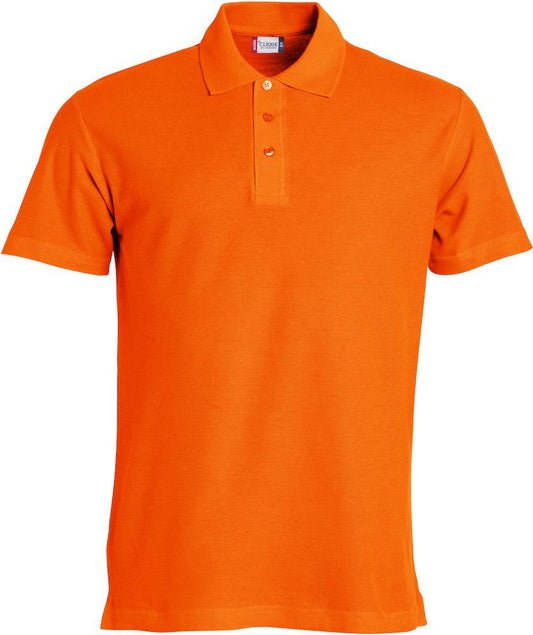 Basic Polo Arancio Polo Manica Corta Taglie Forti