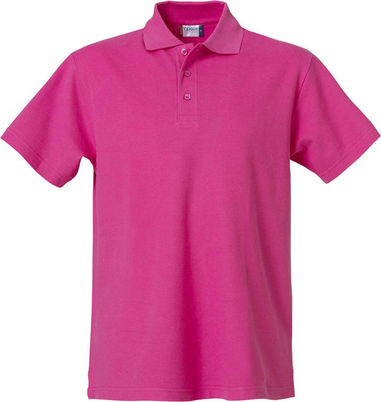 Basic Polo Lampone Polo Manica Corta Taglie Forti