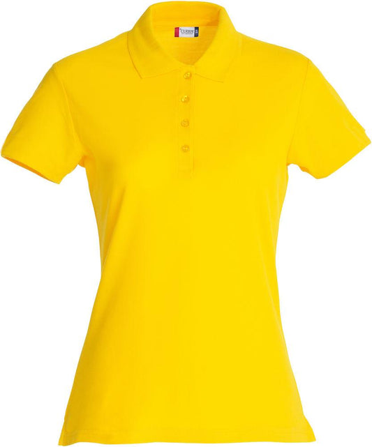 Basic Polo Giallo Polo Manica Corta Donna