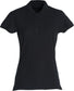 Basic Polo Nero Polo Manica Corta Donna