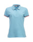 Polo Newton Azzurro Polo Donna con Profili in Contrasto