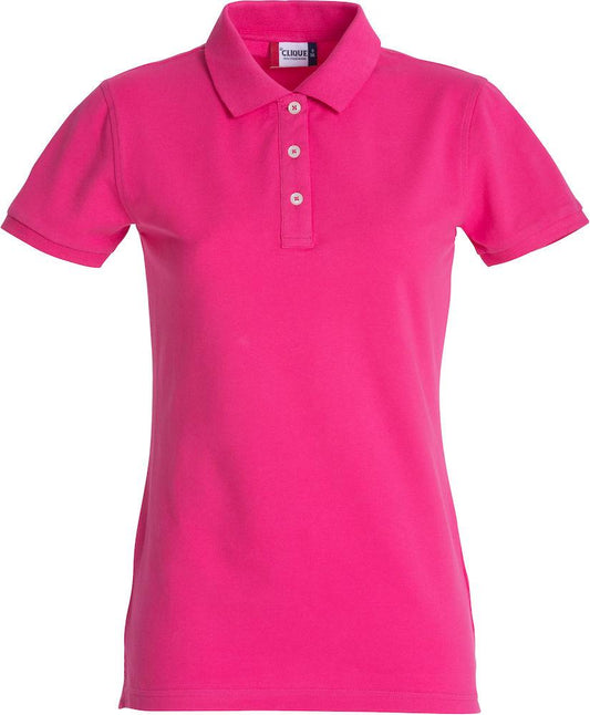 Polo Clique Premium Elasticizzata Lampone Donna 215 Grammi