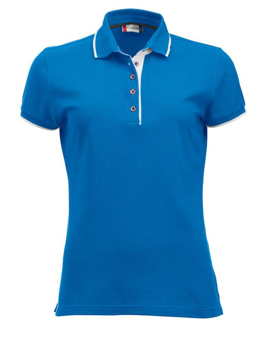 Polo Seattle Azzurro Polo Donna con Inserti in Contrasto