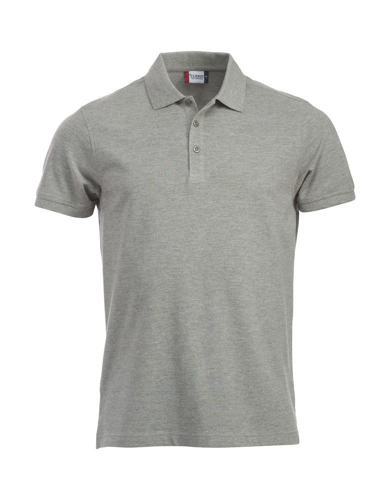 Polo Clique Classic Lincoln Grigio Melange Polo Cotone 200 Grammi