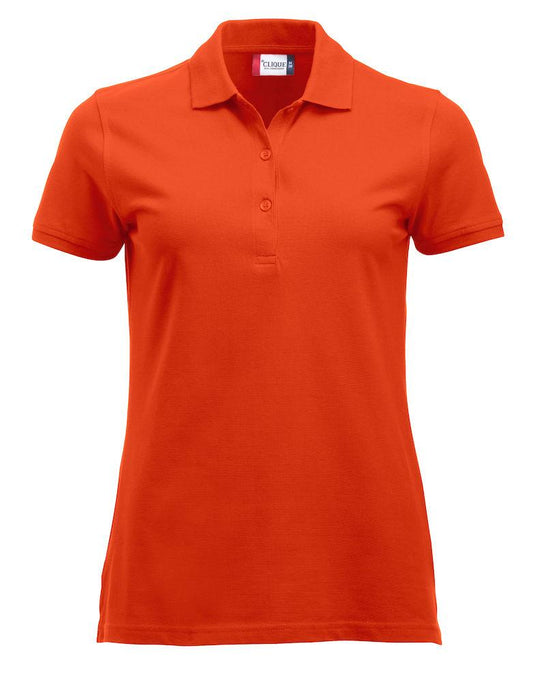 Polo Clique Classic Marion Donna Arancio Polo Cotone 200 Grammi