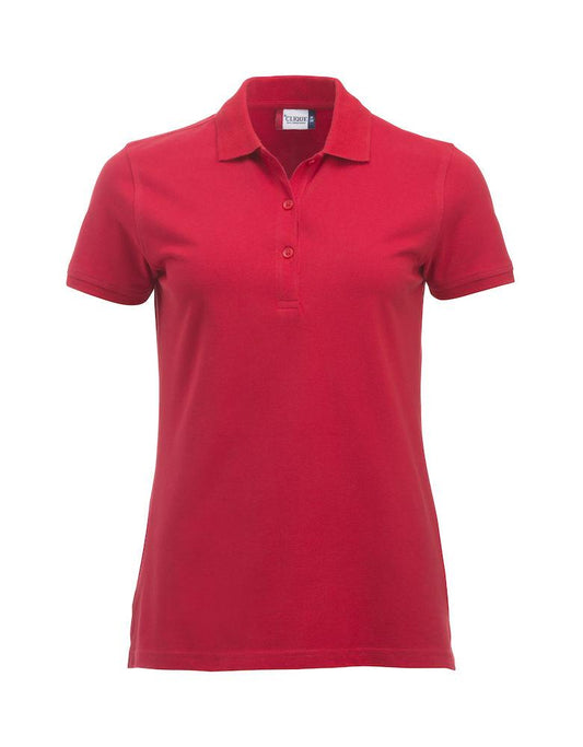 Polo Clique Classic Marion Donna Rosso Polo Cotone 200 Grammi