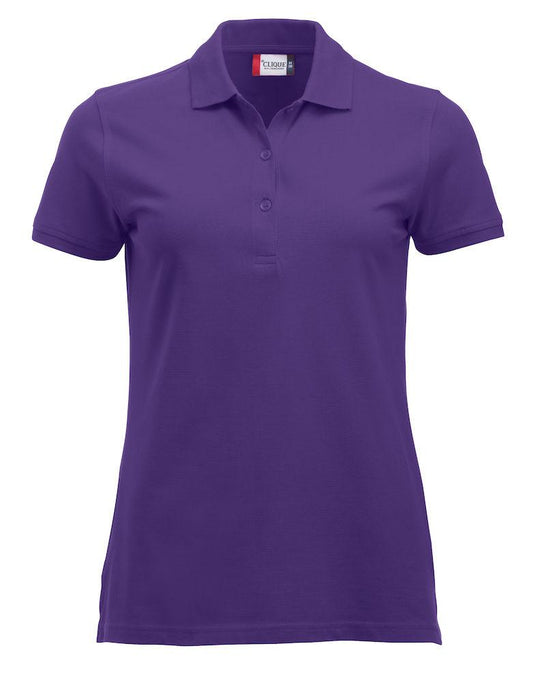 Polo Clique Classic Marion Donna Viola Polo Cotone 200 Grammi