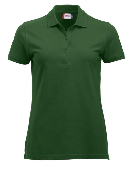 Polo Clique Classic Marion Donna Verde Bottiglia Polo Cotone 200 Grammi