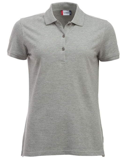 Polo Clique Classic Marion Donna Grigio Melange Polo Cotone 200 Grammi