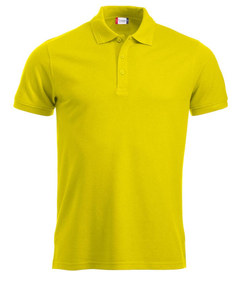 Polo Manhattan Giallo Fluo Polo Uomo Misto Cotone