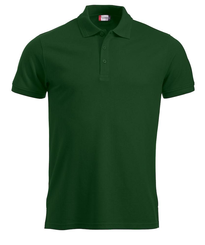 Polo Manhattan Verde Scuro Polo Uomo Misto Cotone Taglie Forti