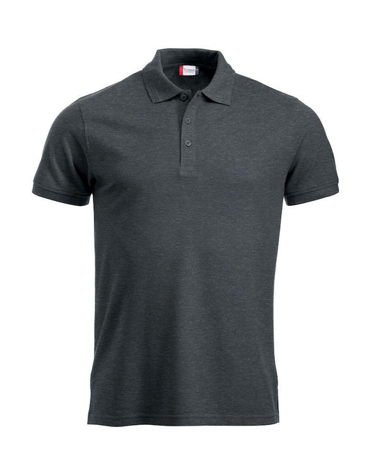 Polo Manhattan Antracite Melange Polo Uomo Misto Cotone Taglie Forti