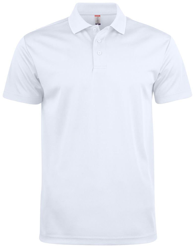 Polo Basic Active Bianco Polo Unisex Tessuto Tecnico Tennis Paddle