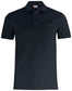 Basic Polo Nero Polo Manica Corta con Taschino
